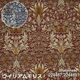 ウイリアムモリス 生地 切り売り販売 スネークヘッド(IO)  (224467・224469) 約幅139cm 10センチ単位 切売り PRINTED FABRICS イギリス製 輸入 ウィリアム モリス 【海外取寄品】 Archive Prints3